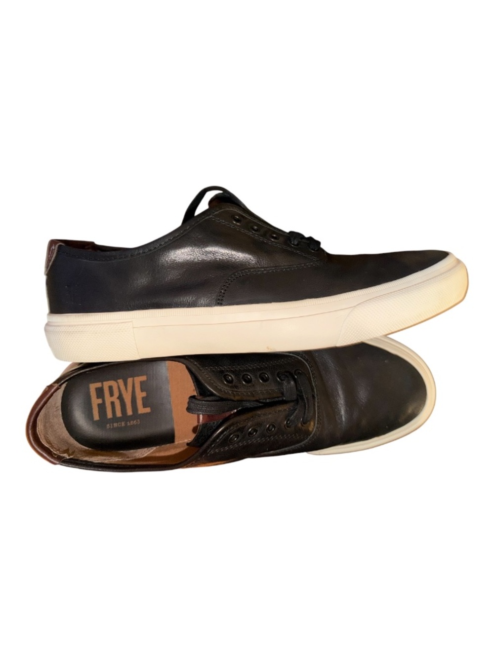 Frye Mens Ludlow Bal Leather Sneakers 10